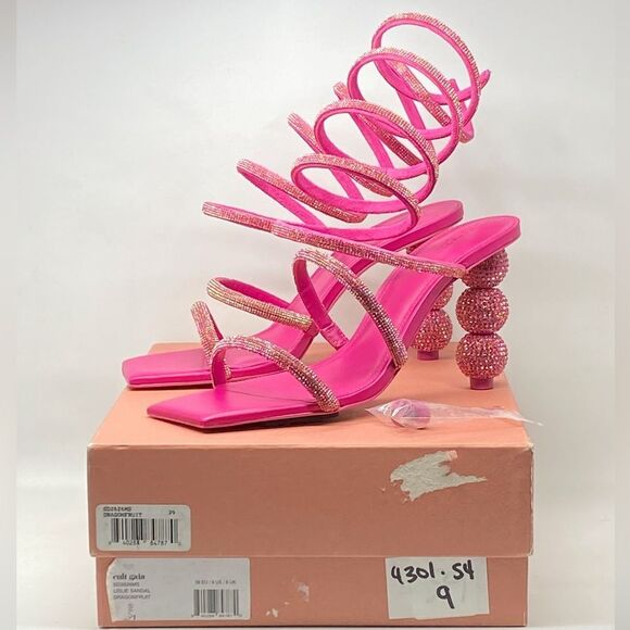 Cult Gaia Lislie Crystal Wrap Sandals size 39 - Picture 12 of 14